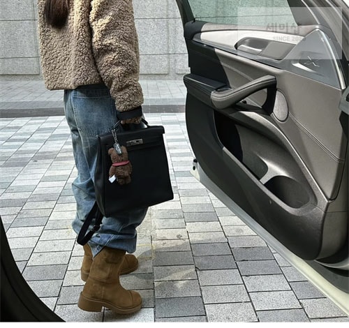 C H A N E L 샤넬 24P CC로고 카우보이 스웨이드 부츠 신발 1번 이미지