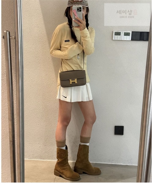 C H A N E L 샤넬 24P CC로고 카우보이 스웨이드 부츠 신발 3번 이미지