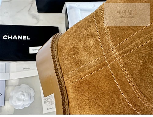 C H A N E L 샤넬 24P CC로고 카우보이 스웨이드 부츠 신발 15번 이미지