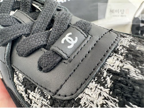 C H A N E L 샤넬 24P CC로고 트위드 스니커즈 신발 11번 이미지