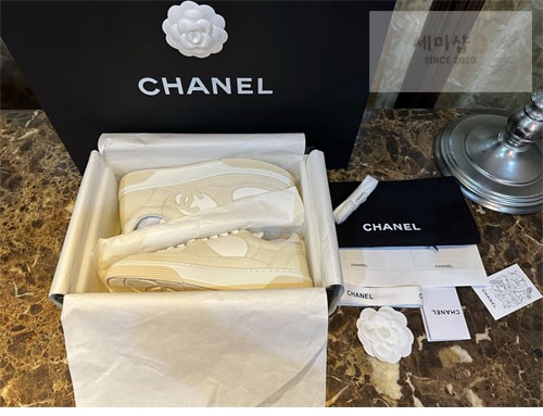 C H A N E L 샤넬 24c CC로고 크루즈 테니스 스니커즈 신발 5번 이미지