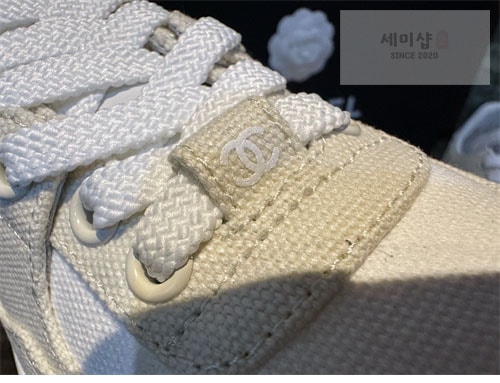 C H A N E L 샤넬 24c CC로고 크루즈 테니스 스니커즈 신발 14번 이미지