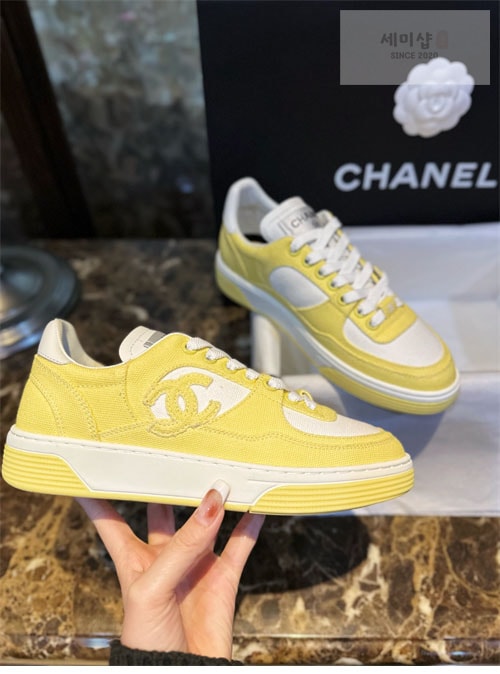 C H A N E L 샤넬 24c CC로고 크루즈 테니스 스니커즈 신발 6번 이미지