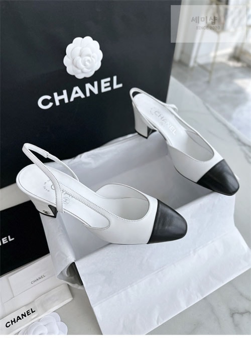 C H A N E L 샤넬 24k cc로고 램스킨 슬링백 신발 4번 이미지