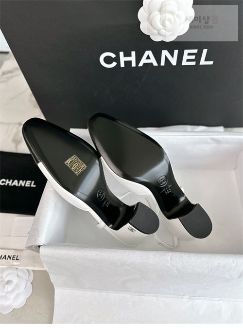 C H A N E L 샤넬 24k cc로고 램스킨 슬링백 신발 6번 이미지