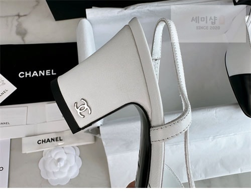 C H A N E L 샤넬 24k cc로고 램스킨 슬링백 신발 10번 이미지