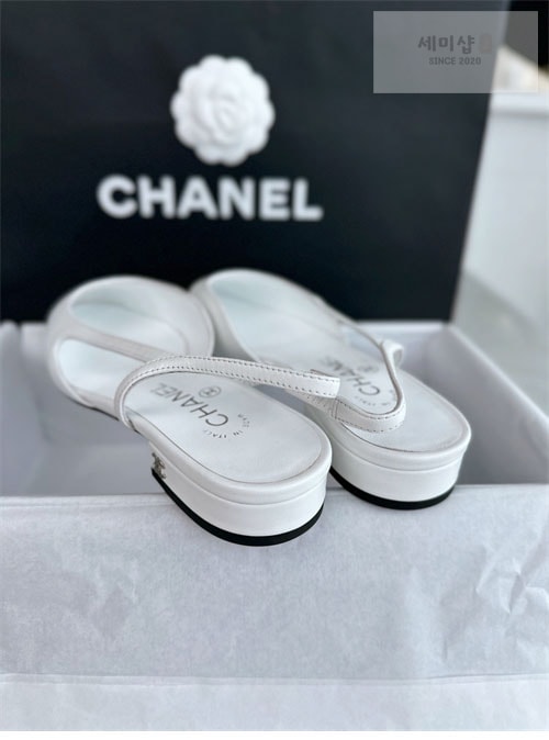 C H A N E L 샤넬 24k cc로고 램스킨 슬링백 신발 10번 이미지