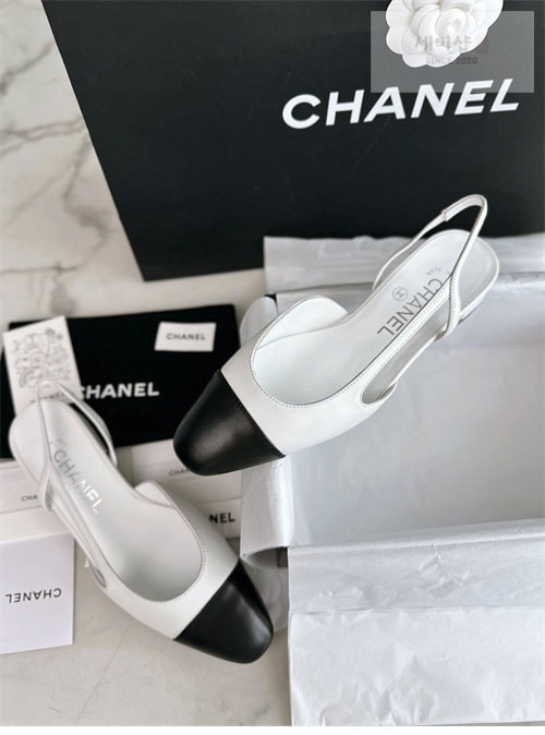 C H A N E L 샤넬 24k cc로고 램스킨 슬링백 신발 11번 이미지
