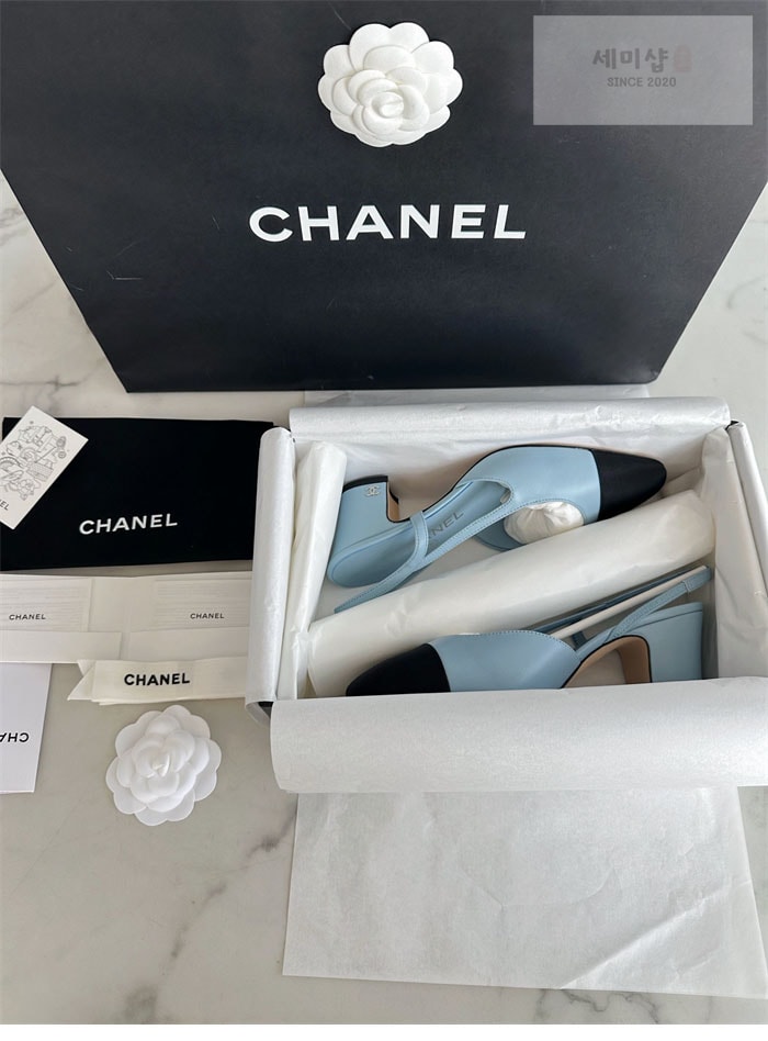 C H A N E L 샤넬 24s 그로그랭 슬링백 샌들 신발 2번 이미지