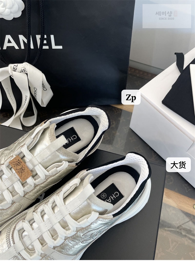 C H A N E L 샤넬 25A 믹스드파이버 스니커즈 화이트 신발 16번 이미지