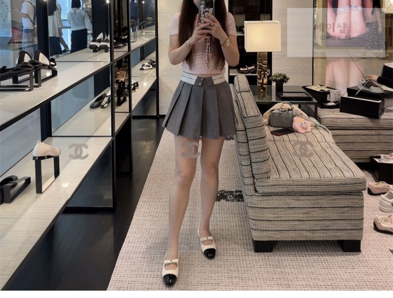 샤넬 샤넬 25B 메리 제인 발레리나 플랫 슈즈 신발 10번 이미지