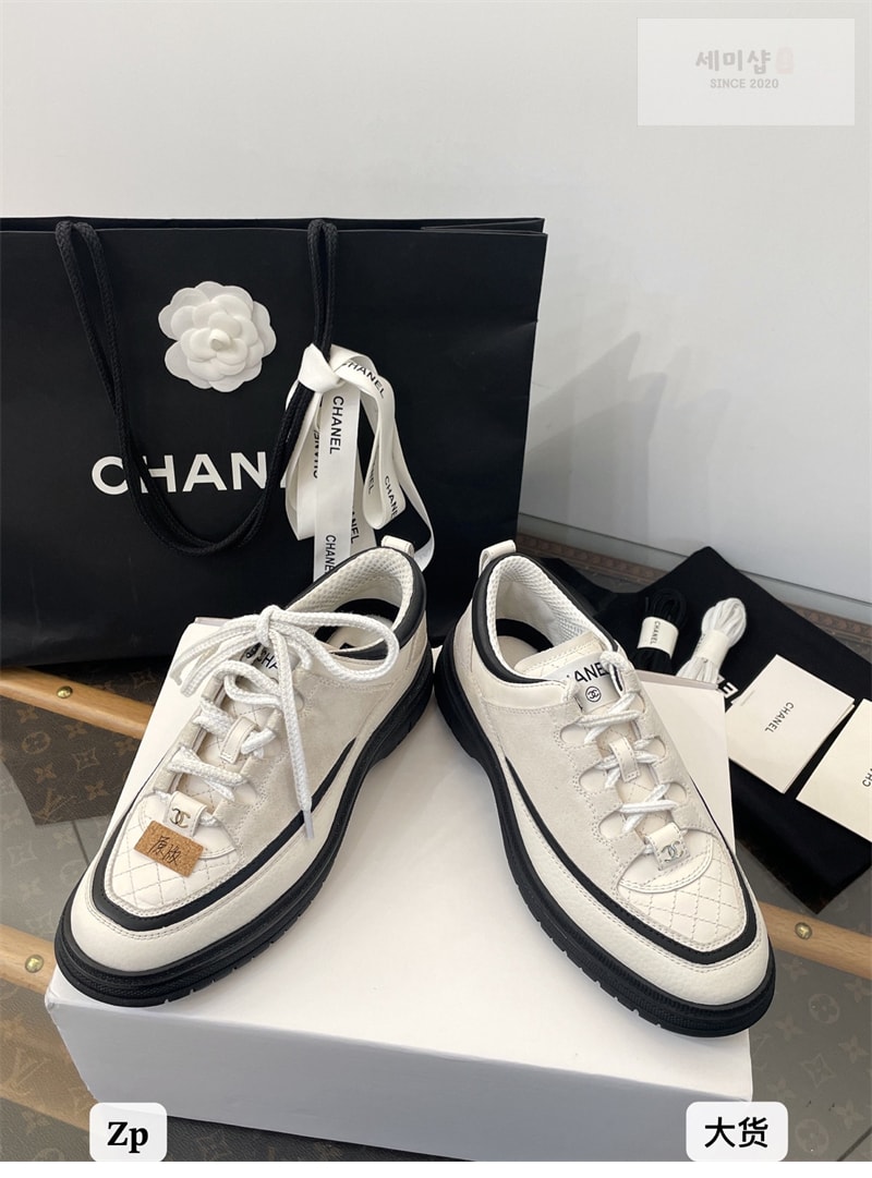 C H A N E L 샤넬 25B 퀼팅 스니커즈 블랙 신발 14번 이미지