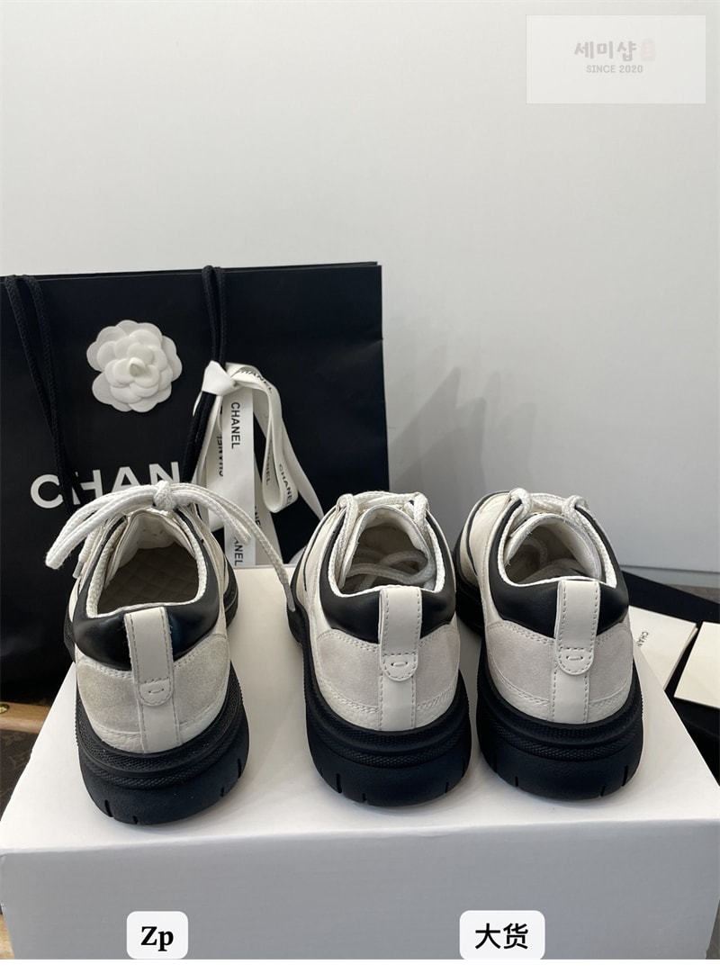 C H A N E L 샤넬 25B 퀼팅 스니커즈 블랙 신발 18번 이미지