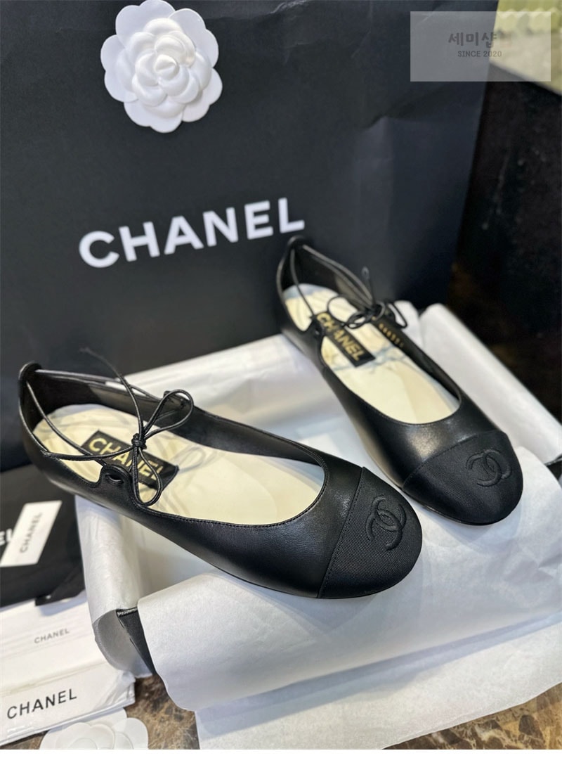 C H A N E L 샤넬 25C 메리제인 슈즈 블랙 신발 24번 이미지