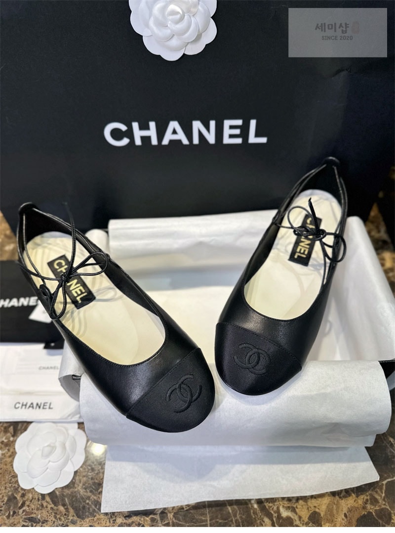 C H A N E L 샤넬 25C 메리제인 슈즈 블랙 신발 6번 이미지