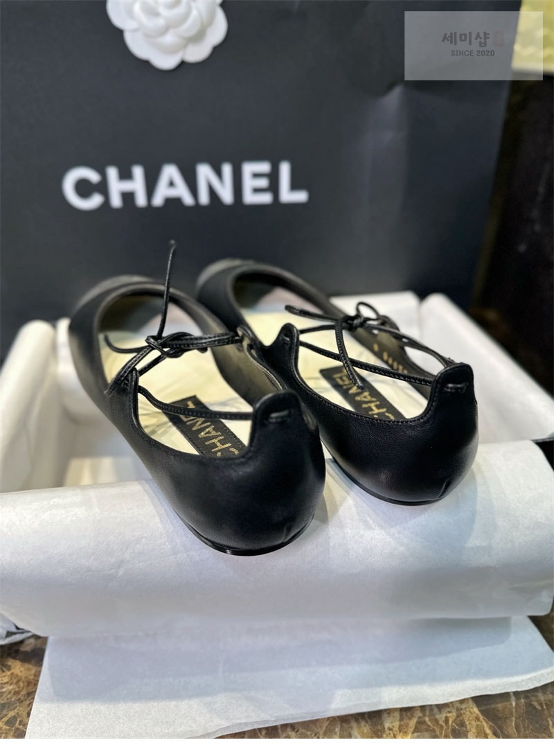 C H A N E L 샤넬 25C 메리제인 슈즈 블랙 신발 7번 이미지