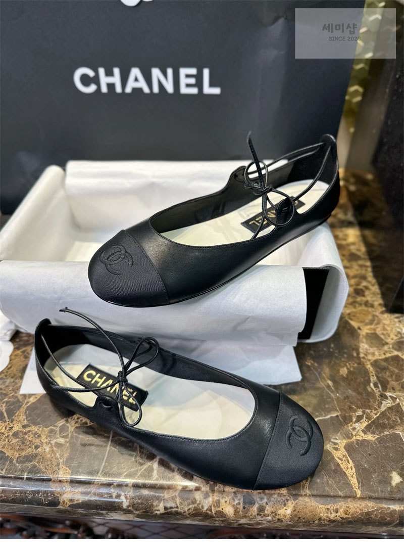 C H A N E L 샤넬 25C 메리제인 슈즈 블랙 신발 9번 이미지