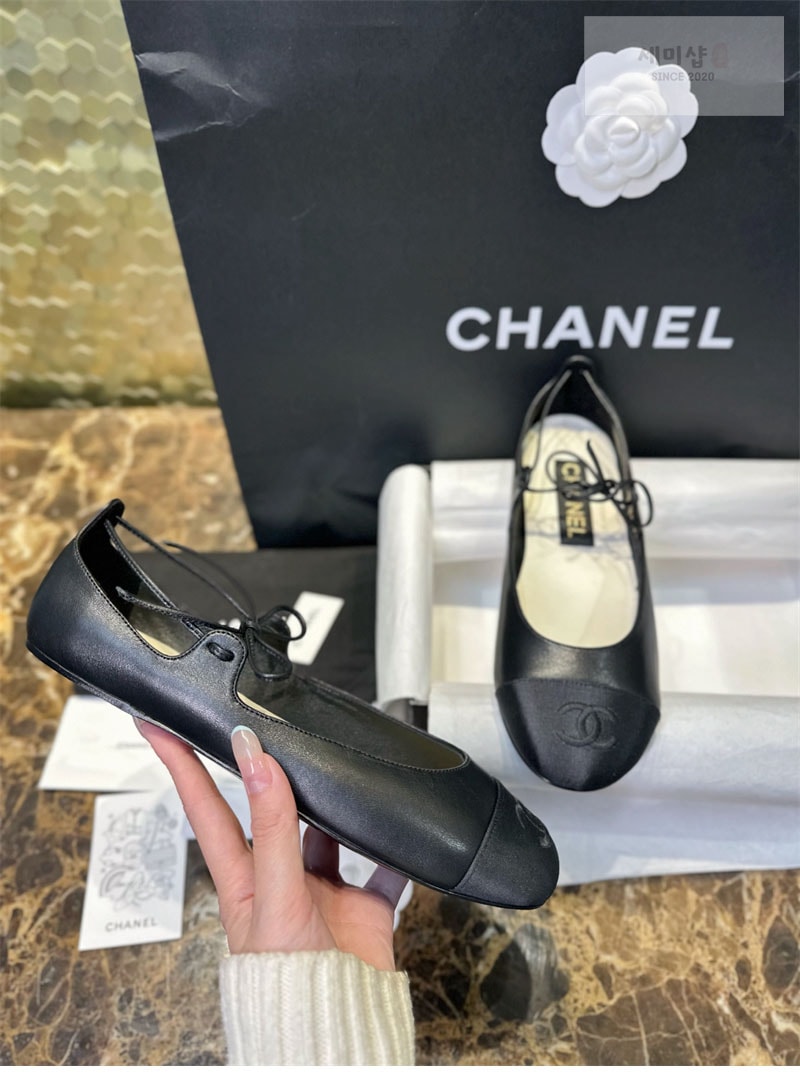 C H A N E L 샤넬 25C 메리제인 슈즈 블랙 신발 10번 이미지
