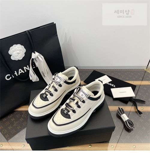 C H A N E L 샤넬 25C 믹스드파이버 스니커즈 신발 4번 이미지