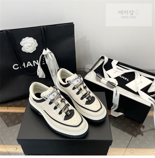 C H A N E L 샤넬 25C 믹스드파이버 스니커즈 신발 5번 이미지