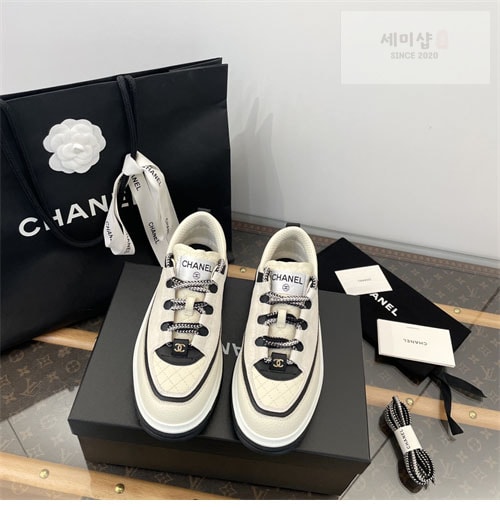 C H A N E L 샤넬 25C 믹스드파이버 스니커즈 신발 7번 이미지