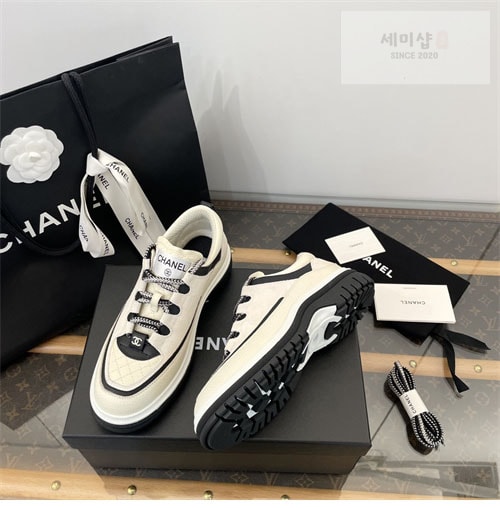 C H A N E L 샤넬 25C 믹스드파이버 스니커즈 신발 8번 이미지