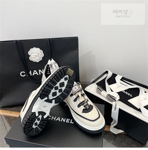 C H A N E L 샤넬 25C 믹스드파이버 스니커즈 신발 9번 이미지
