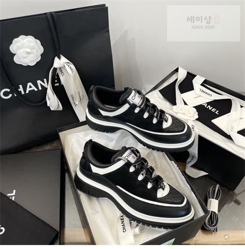 C H A N E L 샤넬 25C 믹스드파이버 스니커즈 신발 12번 이미지