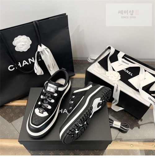 C H A N E L 샤넬 25C 믹스드파이버 스니커즈 신발 14번 이미지