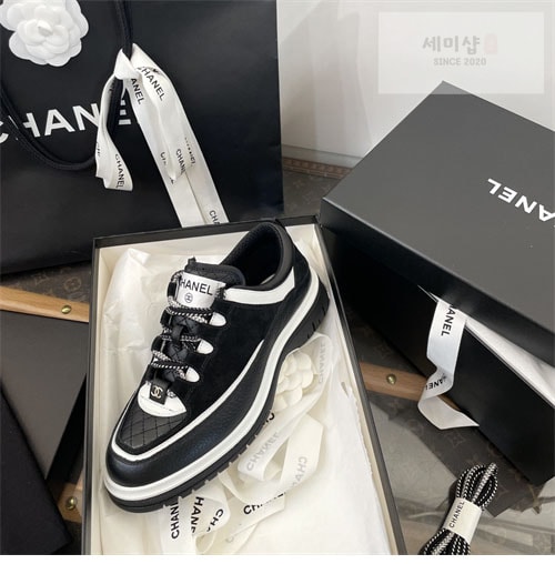 C H A N E L 샤넬 25C 믹스드파이버 스니커즈 신발 18번 이미지