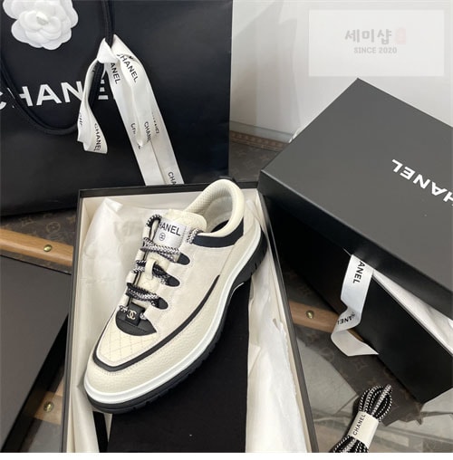 C H A N E L 샤넬 25C 믹스드파이버 스니커즈 신발 19번 이미지