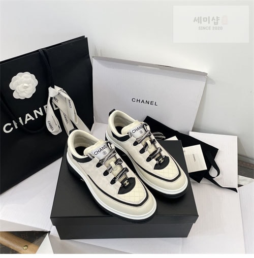 C H A N E L 샤넬 25C 믹스드파이버 스니커즈 신발 20번 이미지