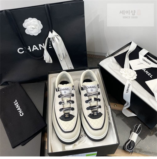 C H A N E L 샤넬 25C 믹스드파이버 스니커즈 신발 21번 이미지