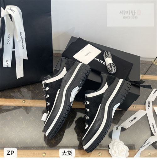 C H A N E L 샤넬 25C 믹스드파이버 스니커즈 신발 27번 이미지