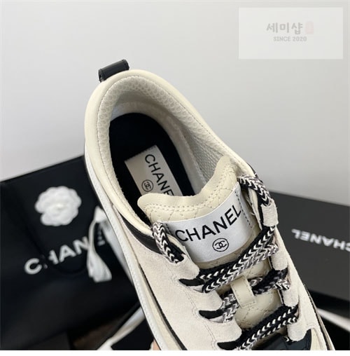 C H A N E L 샤넬 25C 믹스드파이버 스니커즈 신발 32번 이미지