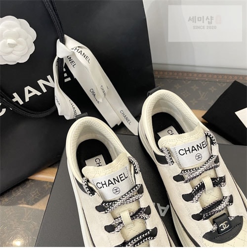C H A N E L 샤넬 25C 믹스드파이버 스니커즈 신발 33번 이미지