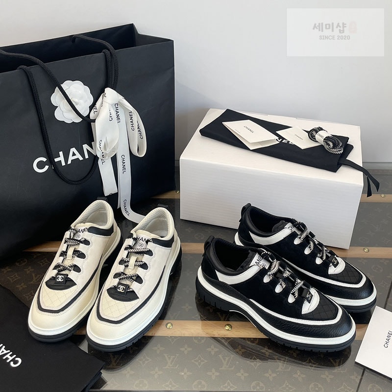 C H A N E L 샤넬 25C 크루즈 스니커즈 화이트 신발 1번 이미지
