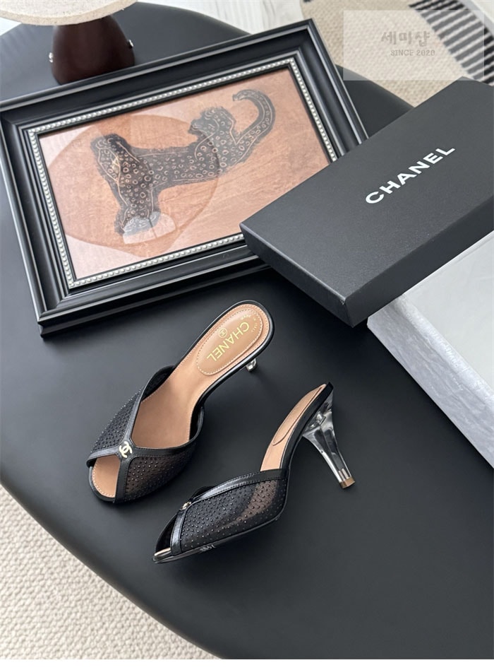 C H A N E L 샤넬 25K 오픈탑 메쉬 뮬 신발 12번 이미지