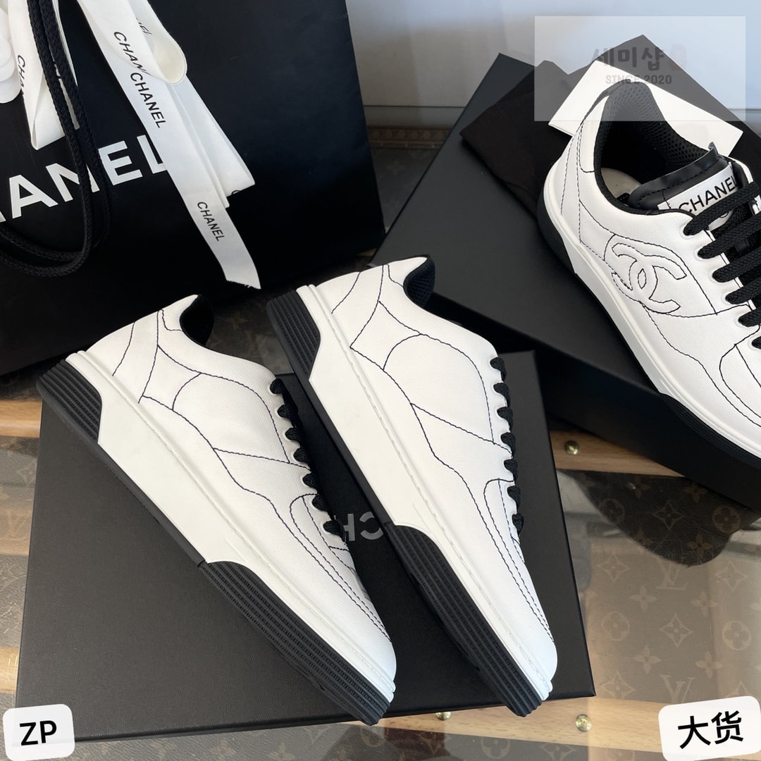 C H A N E L 샤넬 25 코튼 스니커즈 신발 11번 이미지