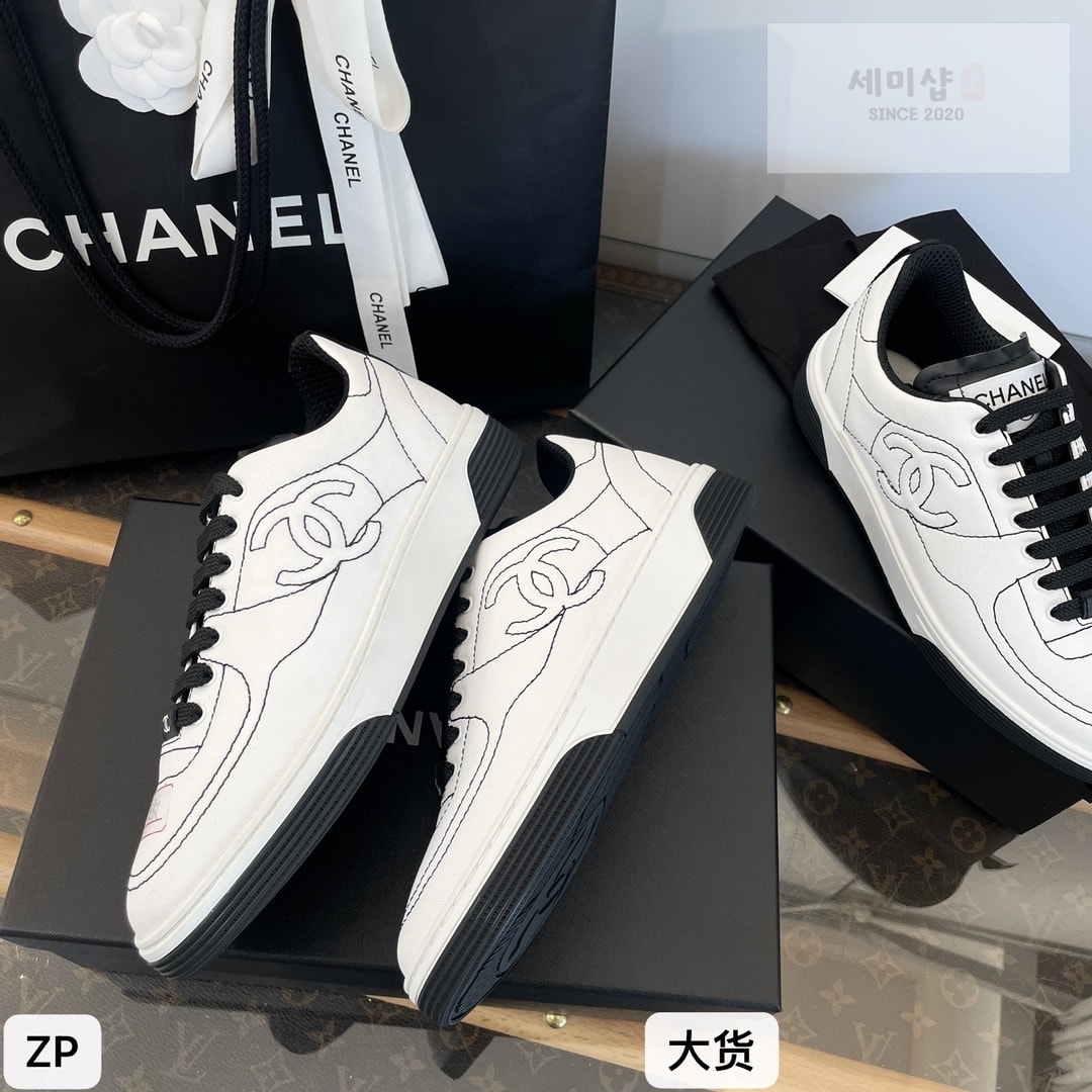C H A N E L 샤넬 25 코튼 스니커즈 신발 12번 이미지