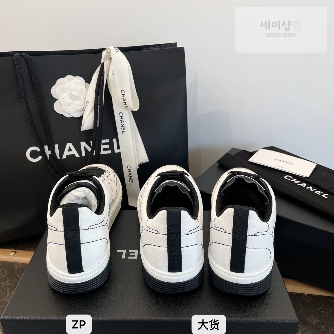 C H A N E L 샤넬 25 코튼 스니커즈 신발 14번 이미지