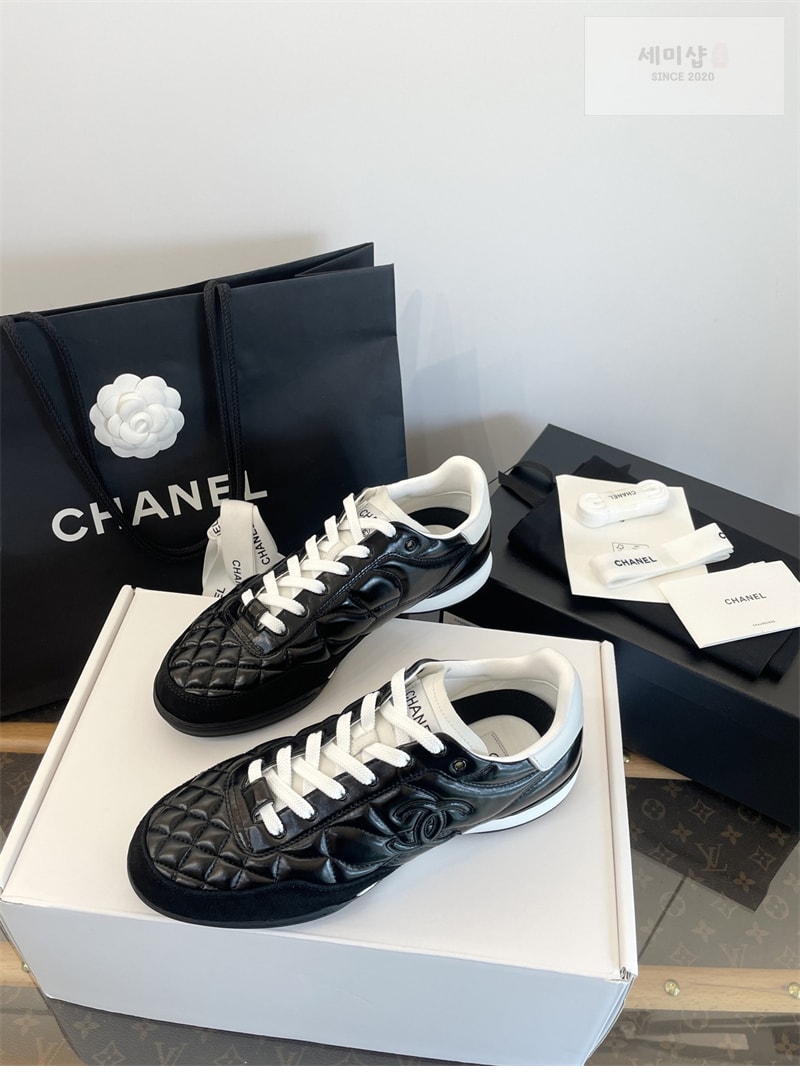 C H A N E L 샤넬 25 CC로고 스니커즈 남성용 블랙 신발 13번 이미지