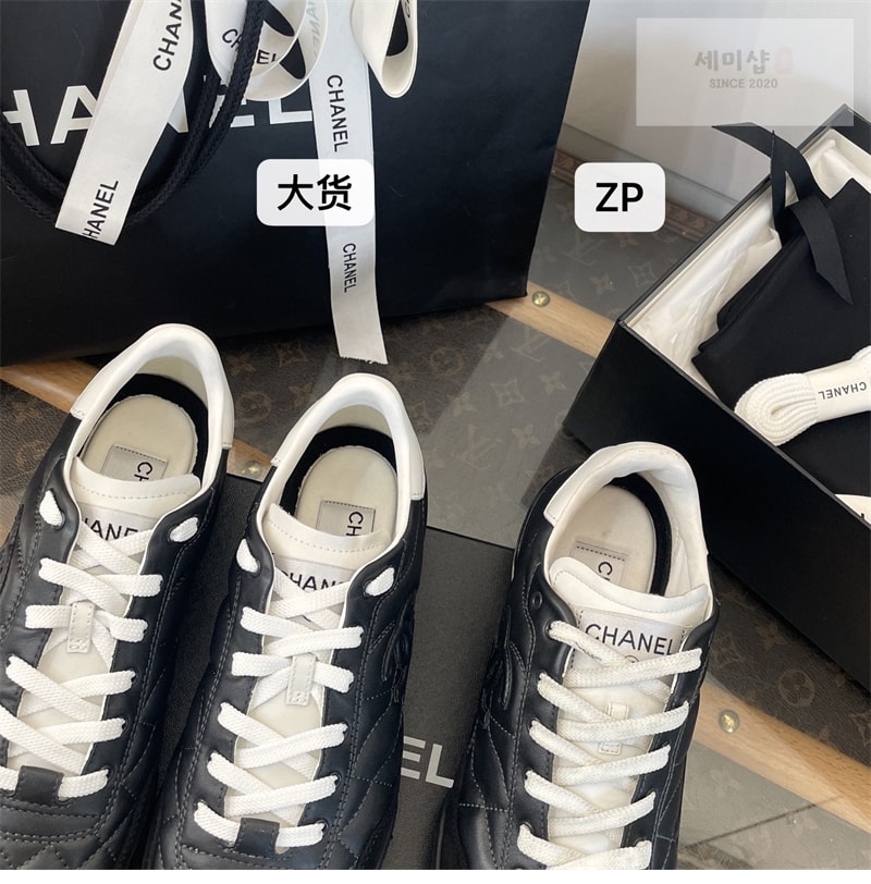 C H A N E L 샤넬 25 CC로고 스니커즈 남성용 블랙 신발 17번 이미지
