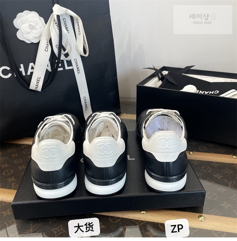 C H A N E L 샤넬 25 CC로고 스니커즈 남성용 블랙 신발 18번 이미지