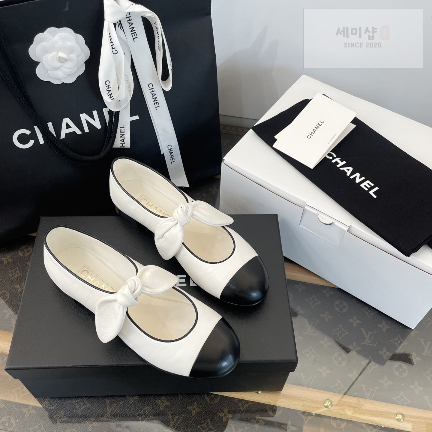 C H A N E L 샤넬 25c 메리제인 리본 신발 6번 이미지