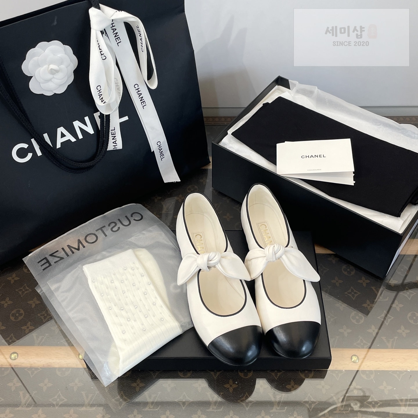 C H A N E L 샤넬 25c 메리제인 리본 신발 7번 이미지