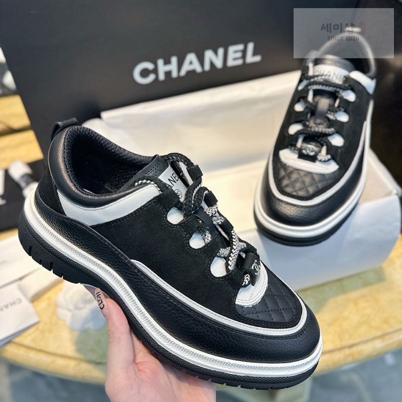 C H A N E L 샤넬 25c 스니커즈 블랙 신발 1번 이미지