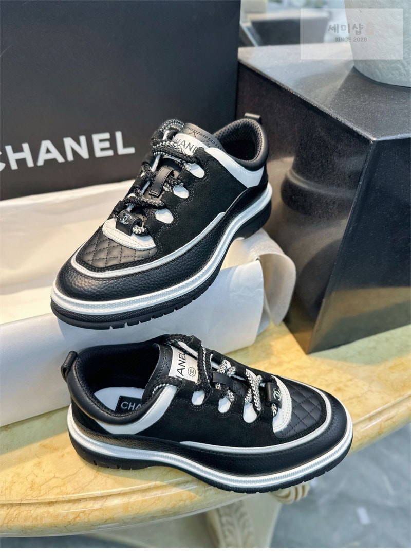 C H A N E L 샤넬 25c 스니커즈 블랙 신발 15번 이미지