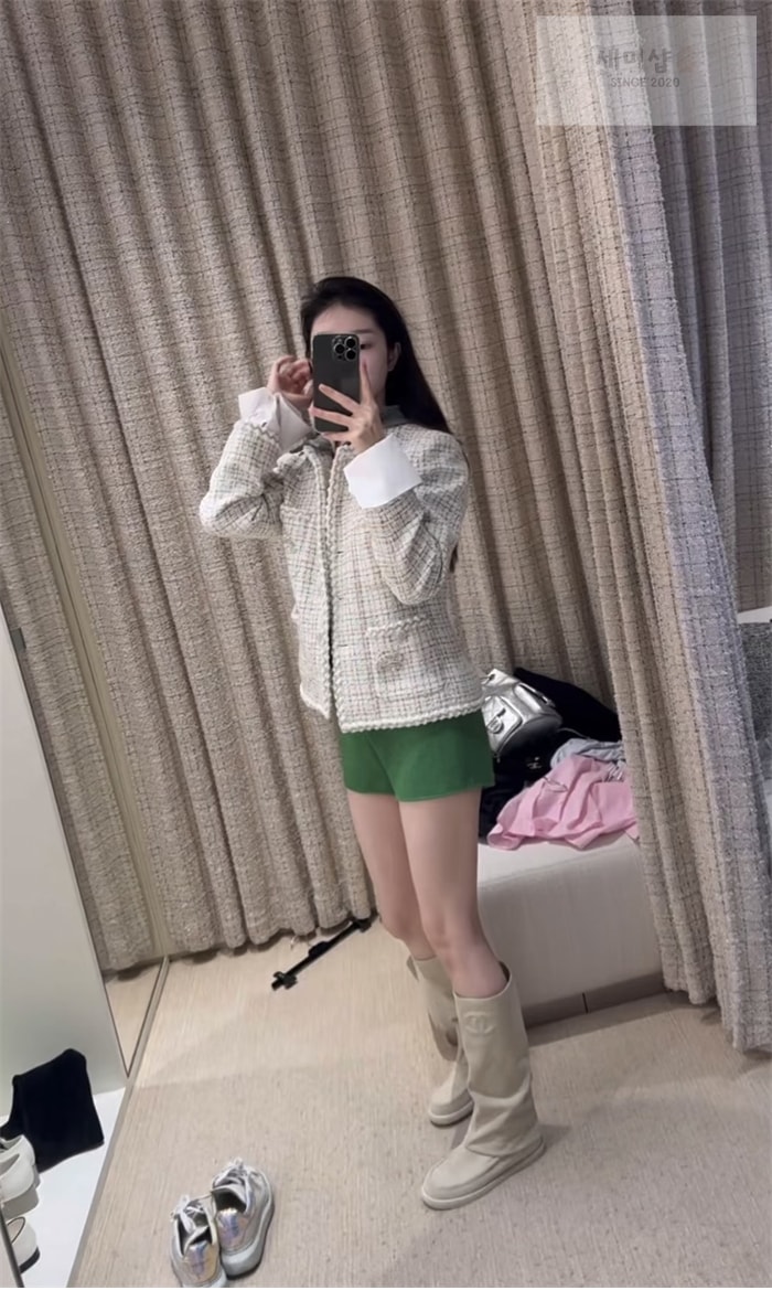 C H A N E L 샤넬 25c CC로고 스웨이드 롱 부츠 신발 2번 이미지