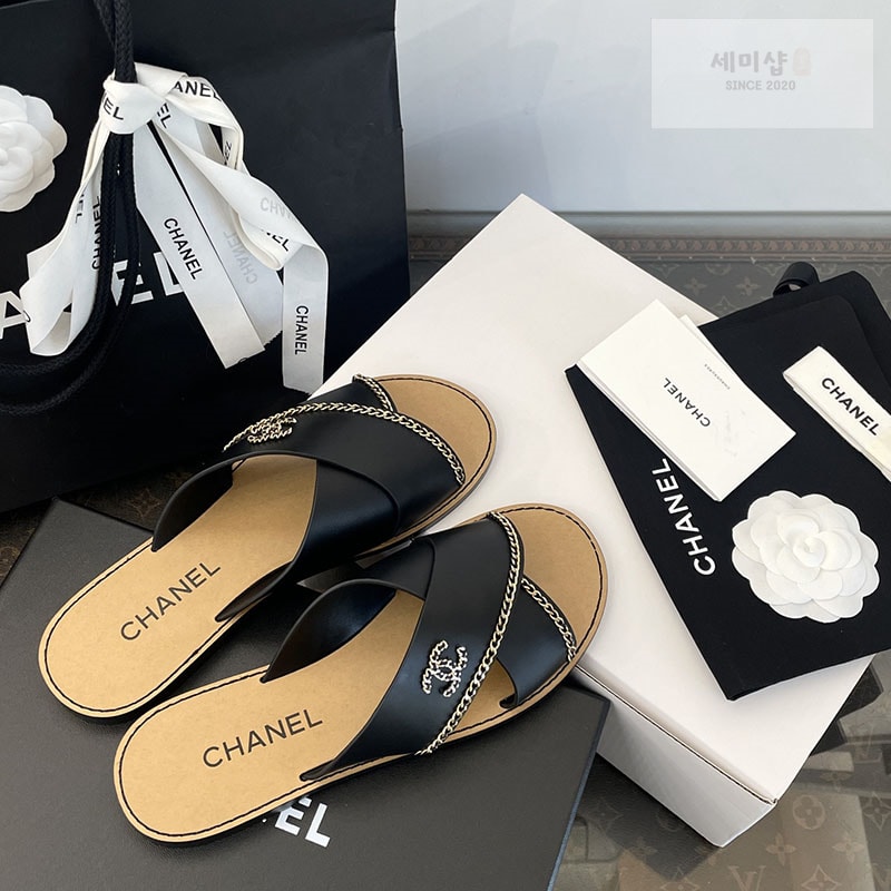 샤넬 샤넬 26C 크루즈 체인 플랫 샌들 신발 13번 이미지